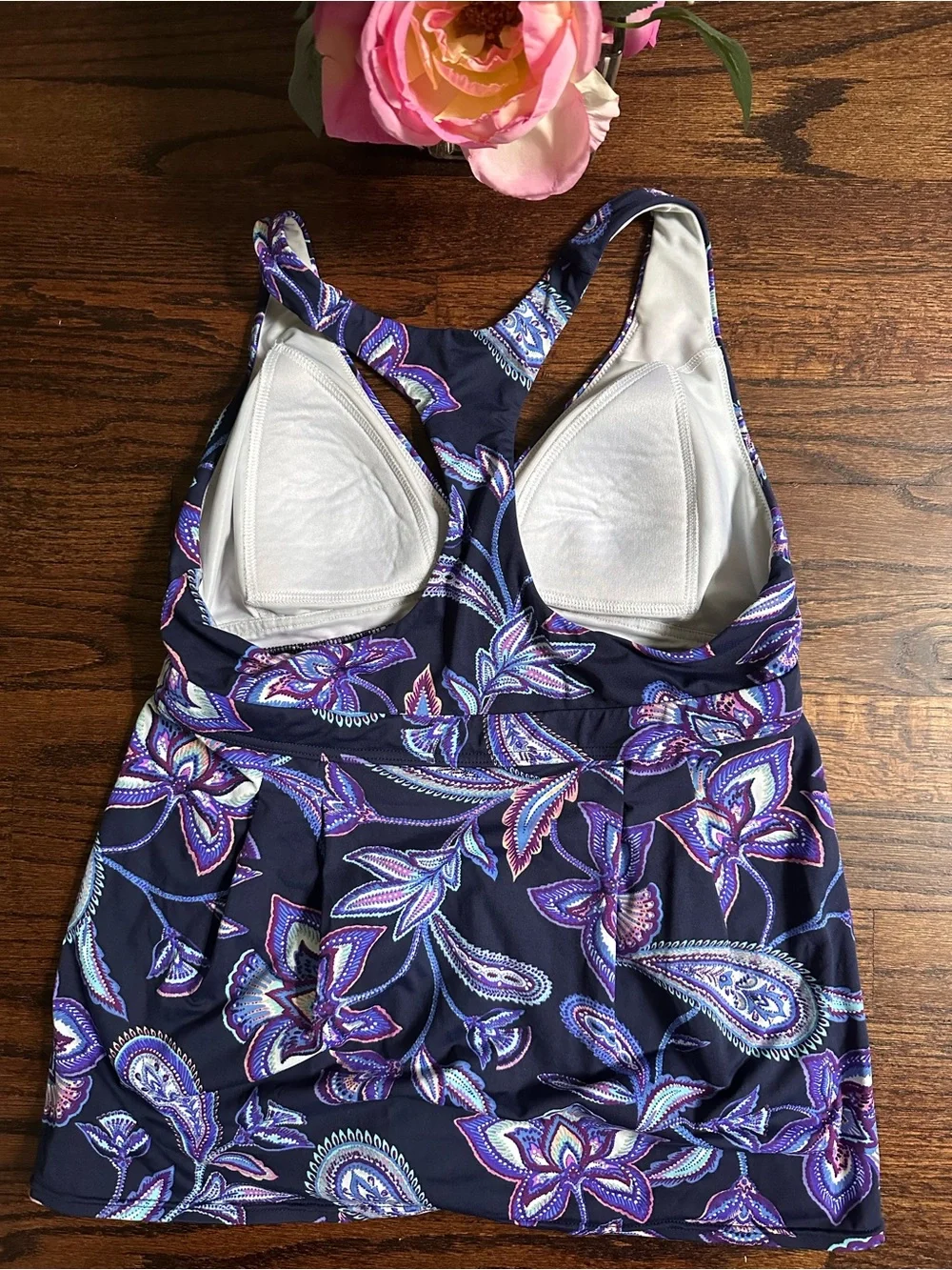 Lands End racerback tankini top, size 4